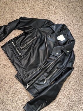 H&M moto faux leather Jacket